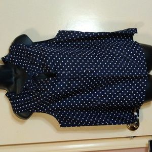 J. Crew 100% Silk Blouse, Sleeveless, Cinched at Neckline Size 14